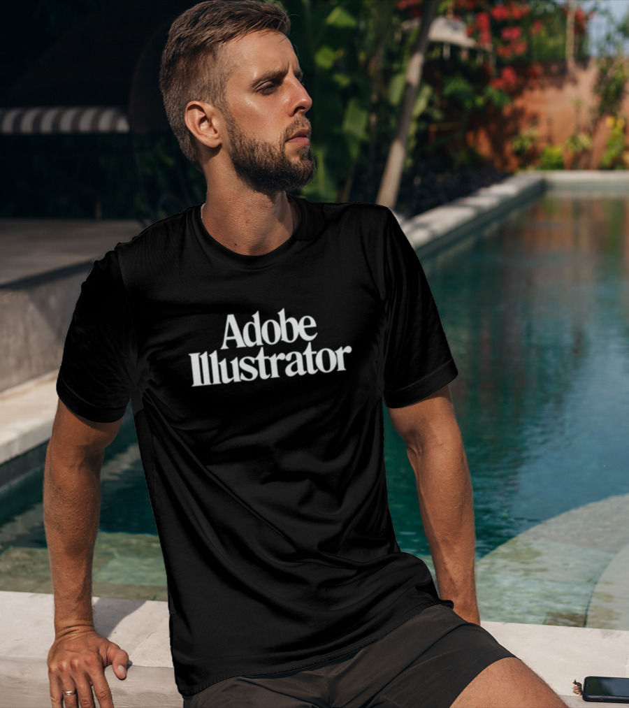 Adobe Illustrator Classic Typography T-Shirt