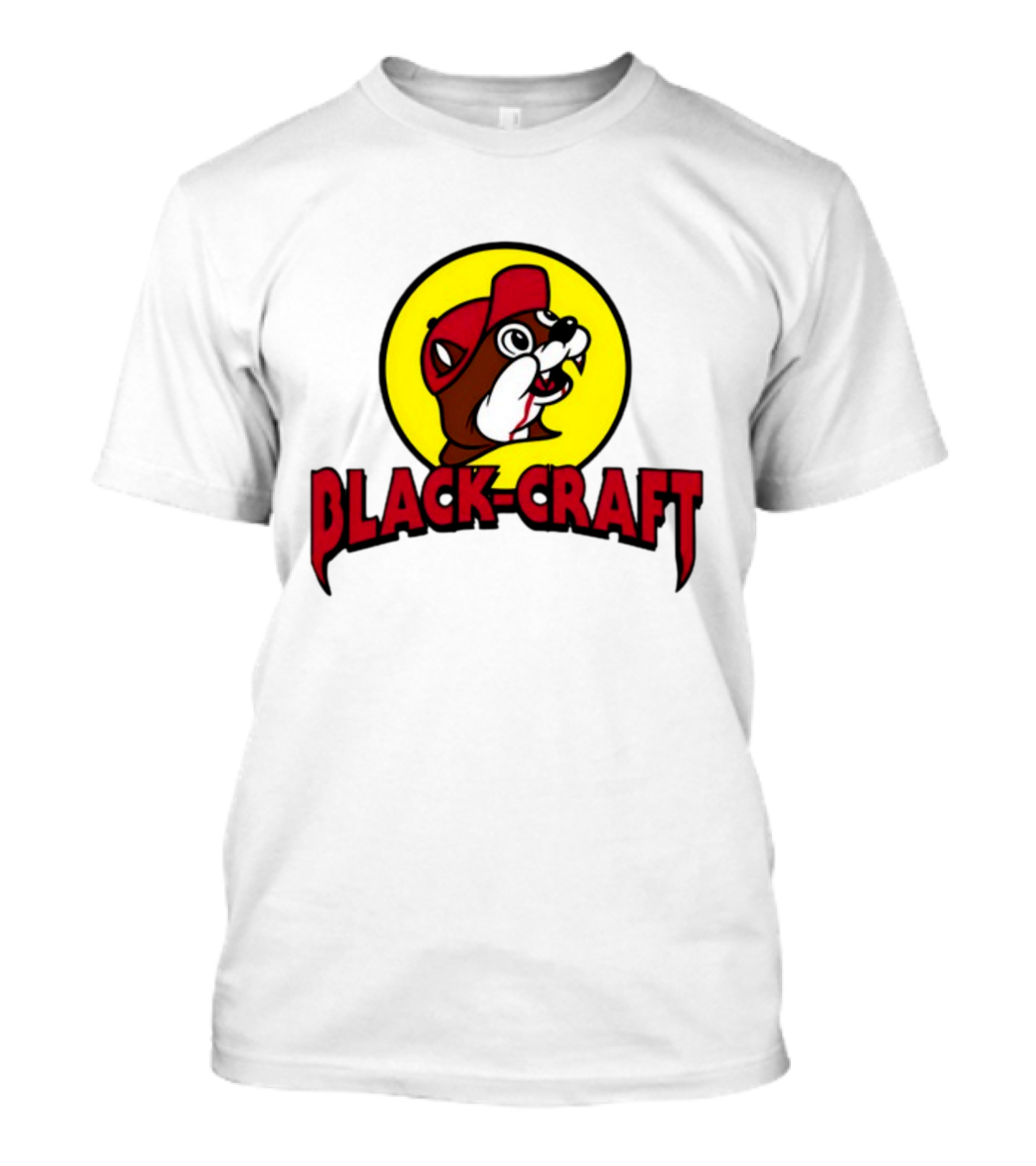 Black Craft Bucees Softstyle V-Neck Texan Mascot T-Shirt