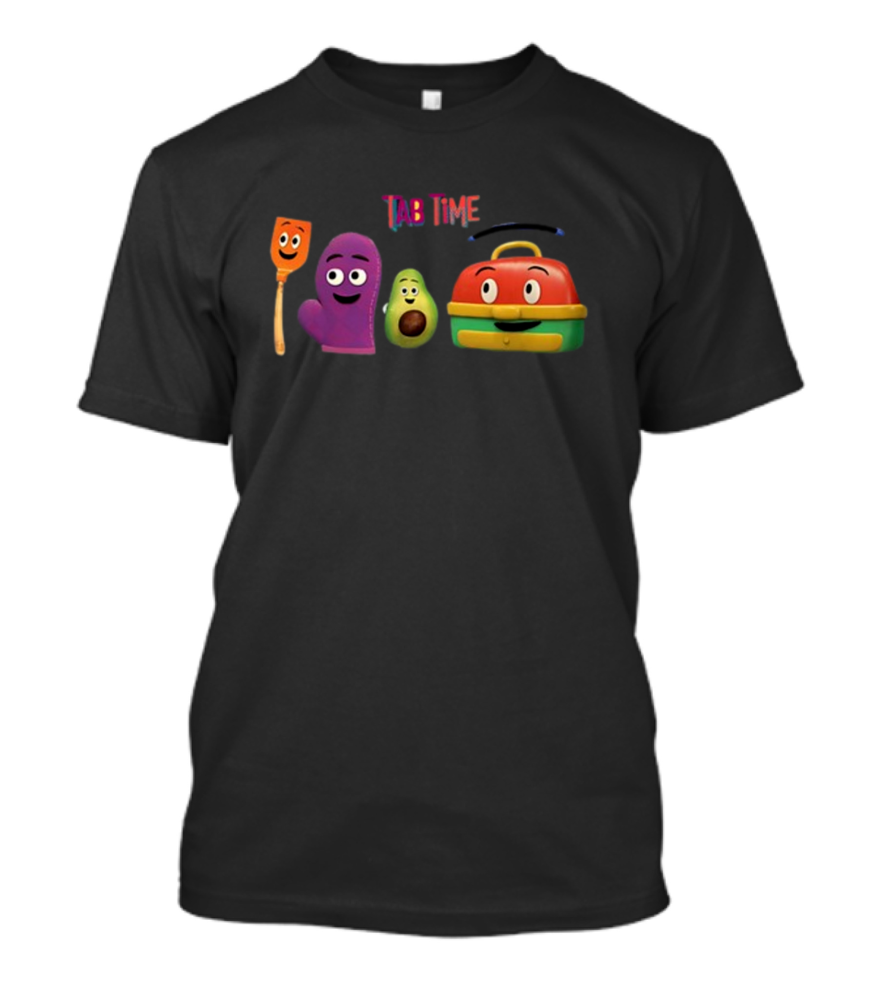 Tab Time Pals Colorful Kitchen Friends T-Shirt