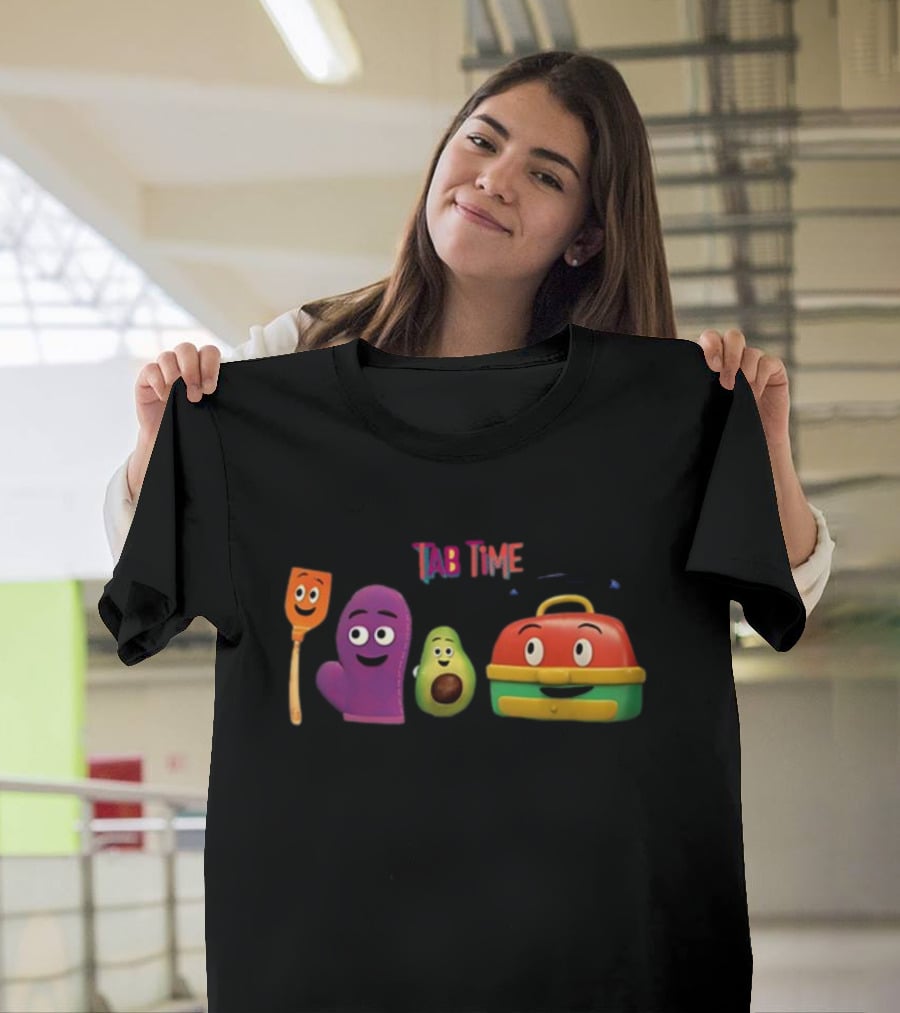 Tab Time Pals Colorful Kitchen Friends T-Shirt