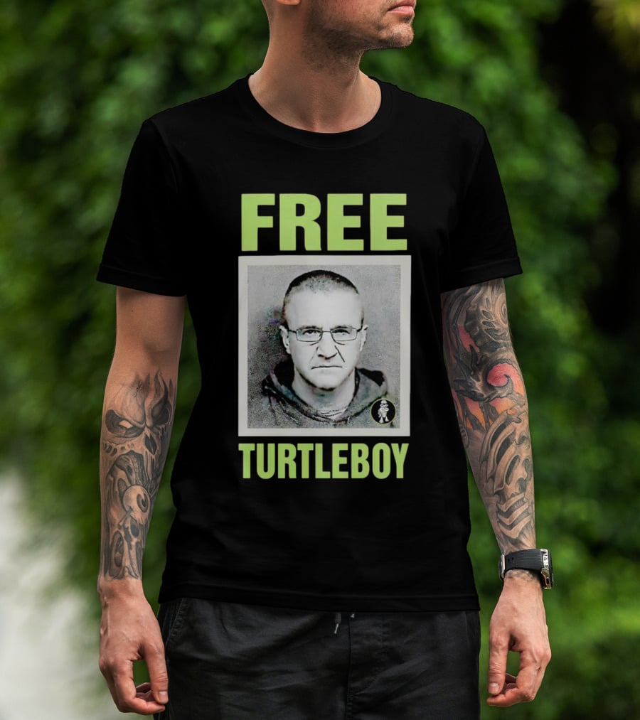Free Turtleboy Mugshot T-Shirt