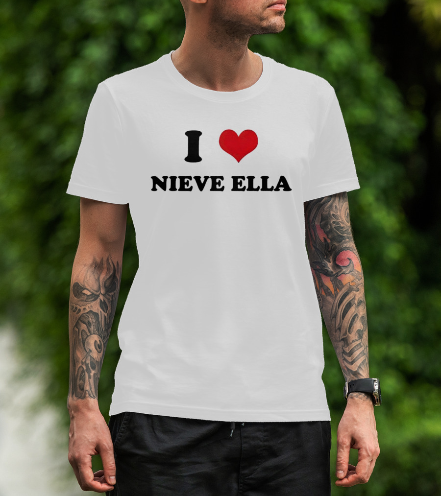 I Love Nieve Ella Heart T-Shirt