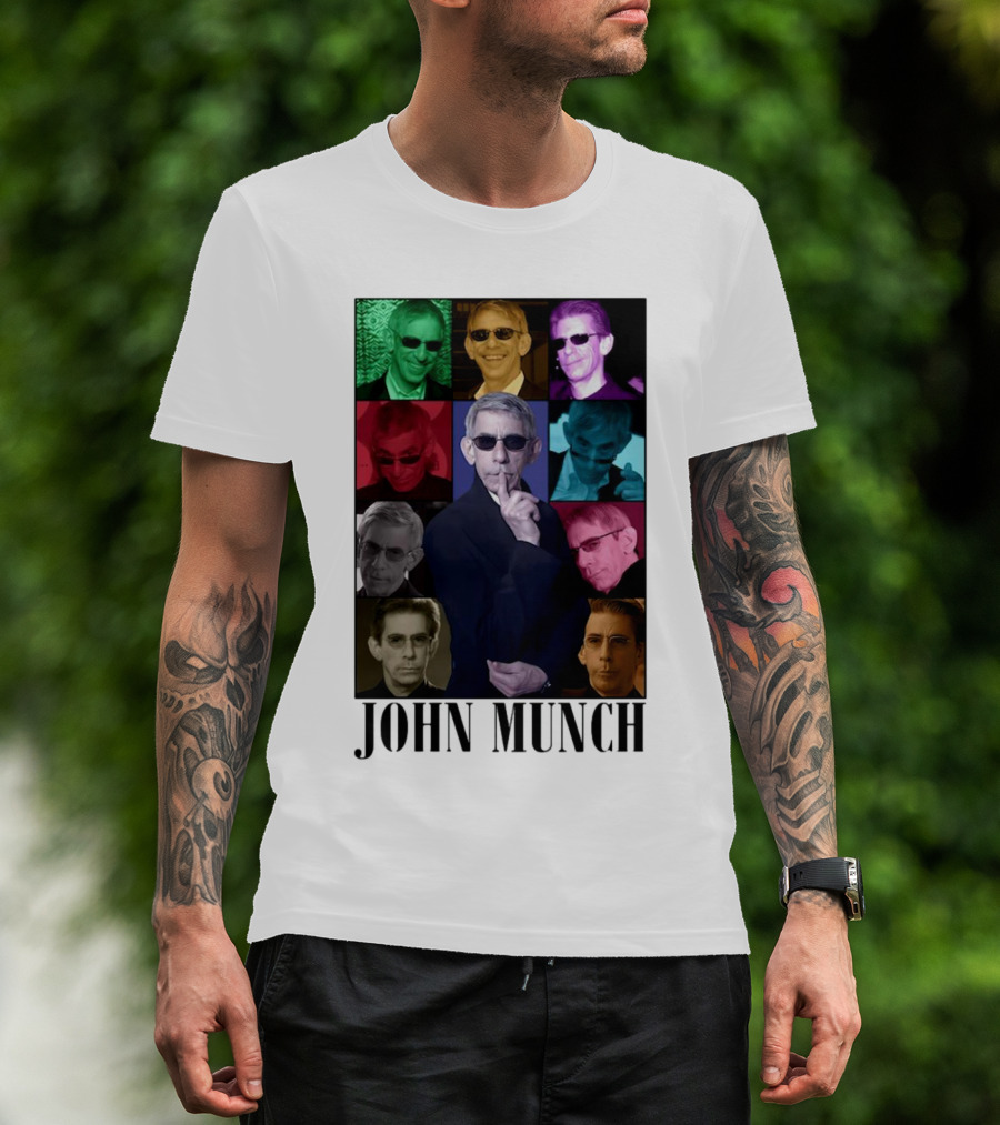 John Munch Multicolor Photo Collage T-Shirt
