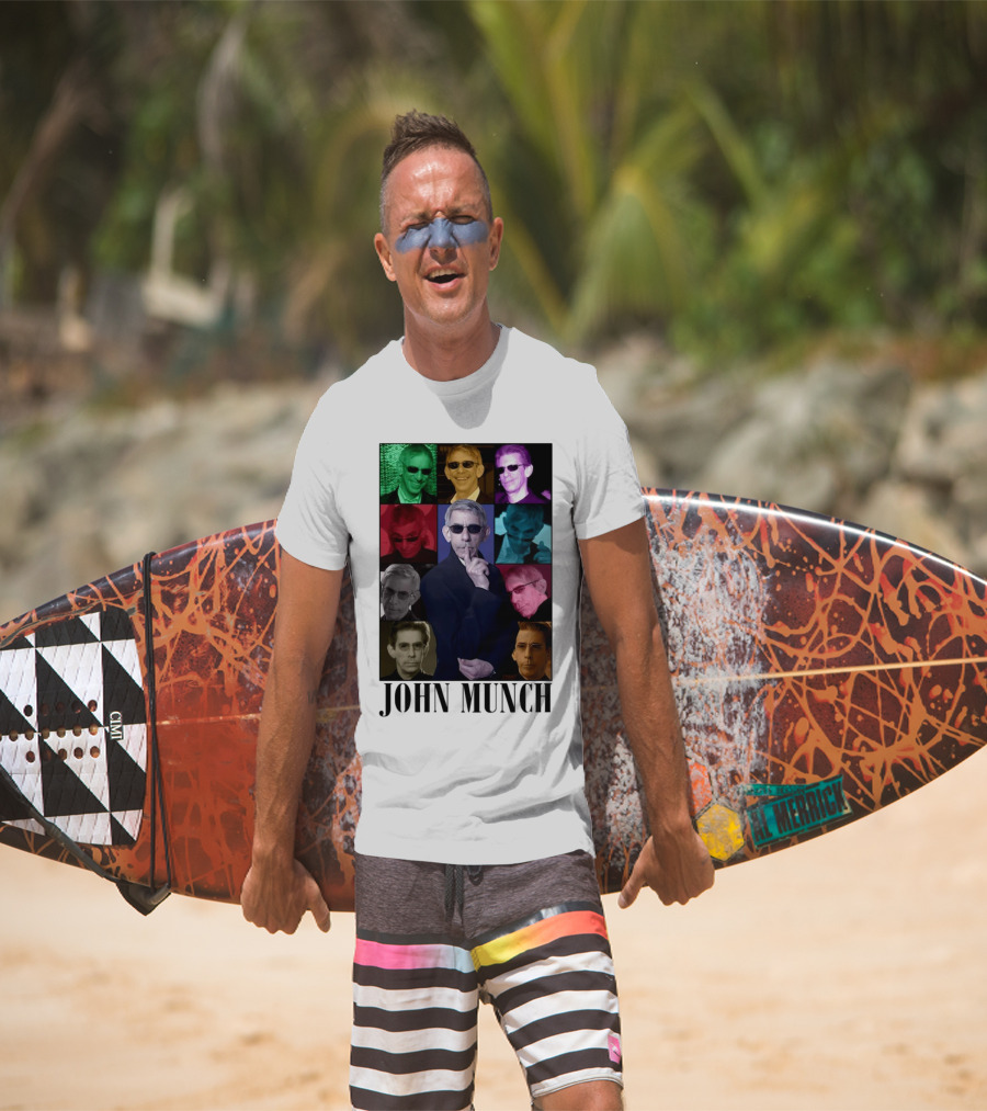 John Munch Multicolor Photo Collage T-Shirt