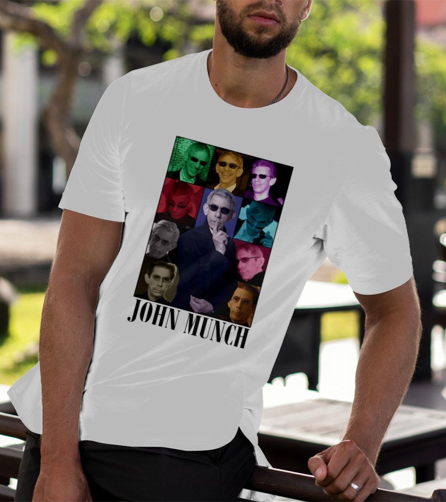 John Munch Multicolor Photo Collage T-Shirt