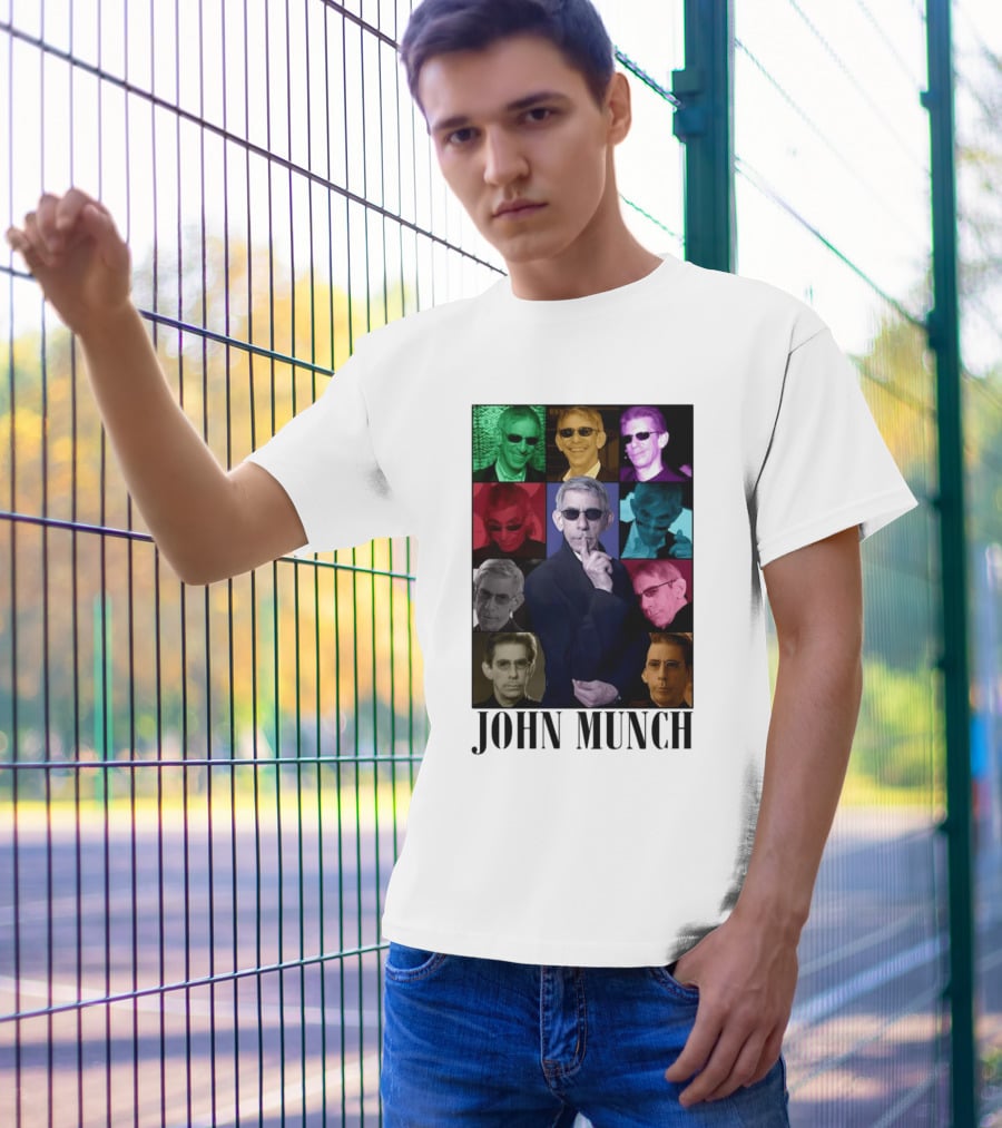 John Munch Multicolor Photo Collage T-Shirt