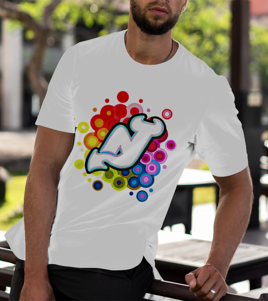 New Jersey Devils Rainbow T-Shirt