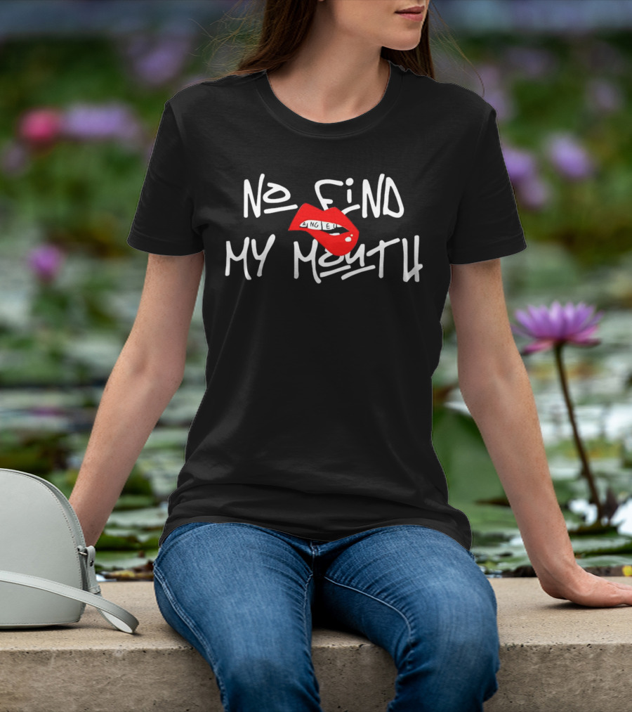 No Find My Mouth Lips Angel Icon T-Shirt