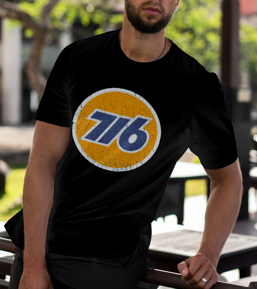 Pumped Up 716 Retro Sports Number Circle T-Shirt