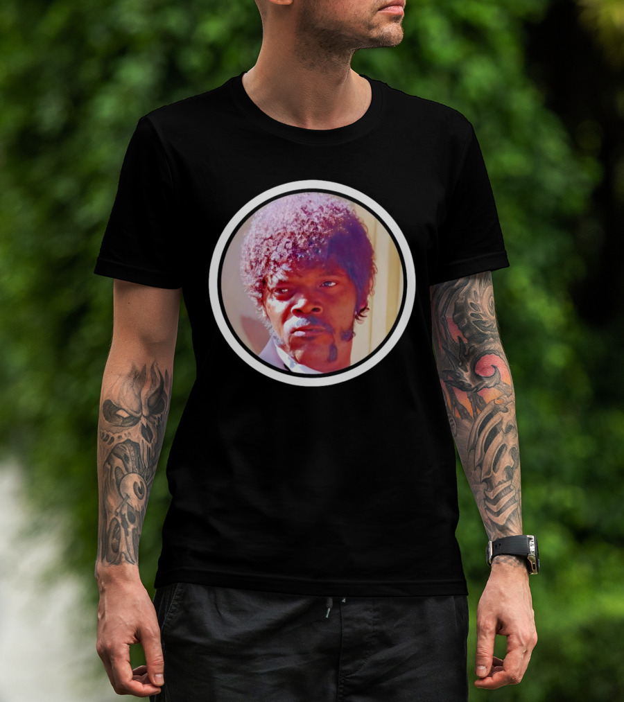 Jules Winnfield Iconic Look Pulp Fiction Samuel L Jackson Photo T-Shirt