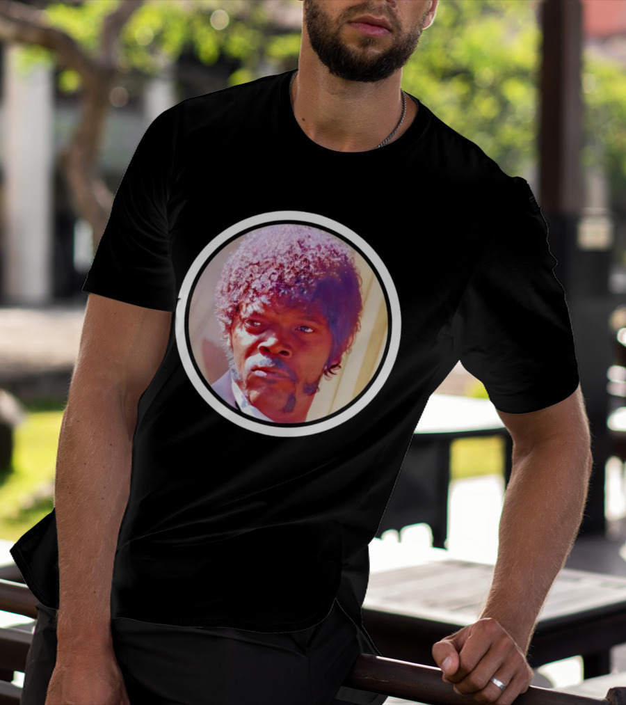 Jules Winnfield Iconic Look Pulp Fiction Samuel L Jackson Photo T-Shirt