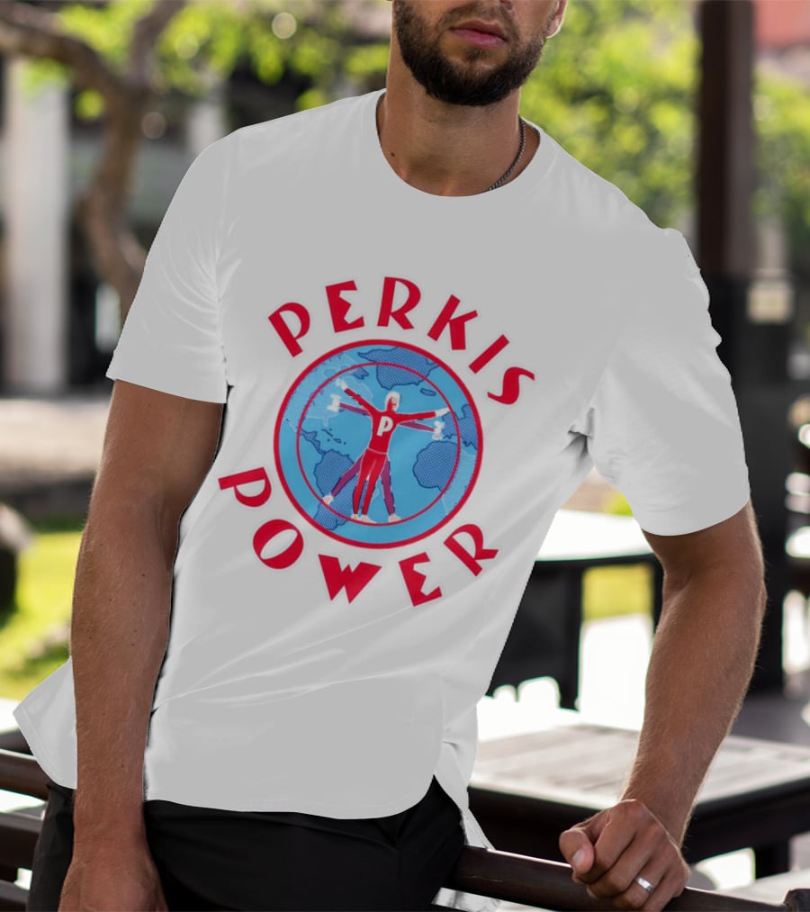 Perkis Power Global Fitness Vitruvian Workout T-Shirt