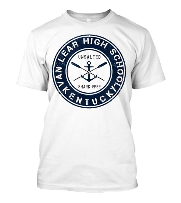 Van Lear High School Kentucky Unsalted Shark Free Anchor And Paddles T-Shirt