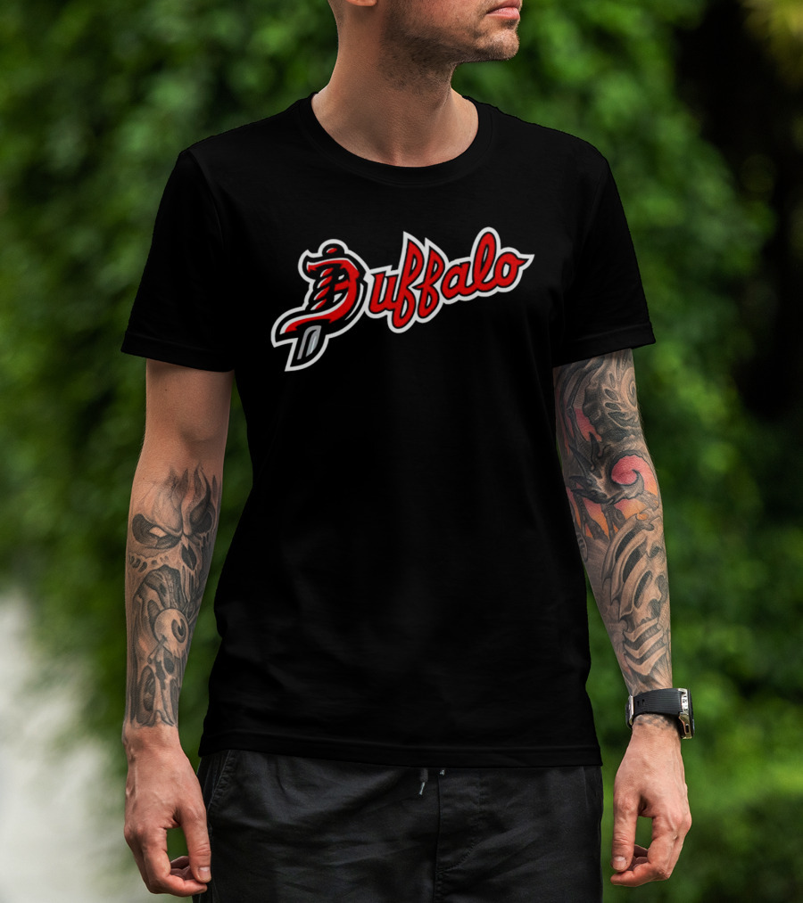 Buffalo Script With Sword T-Shirt
