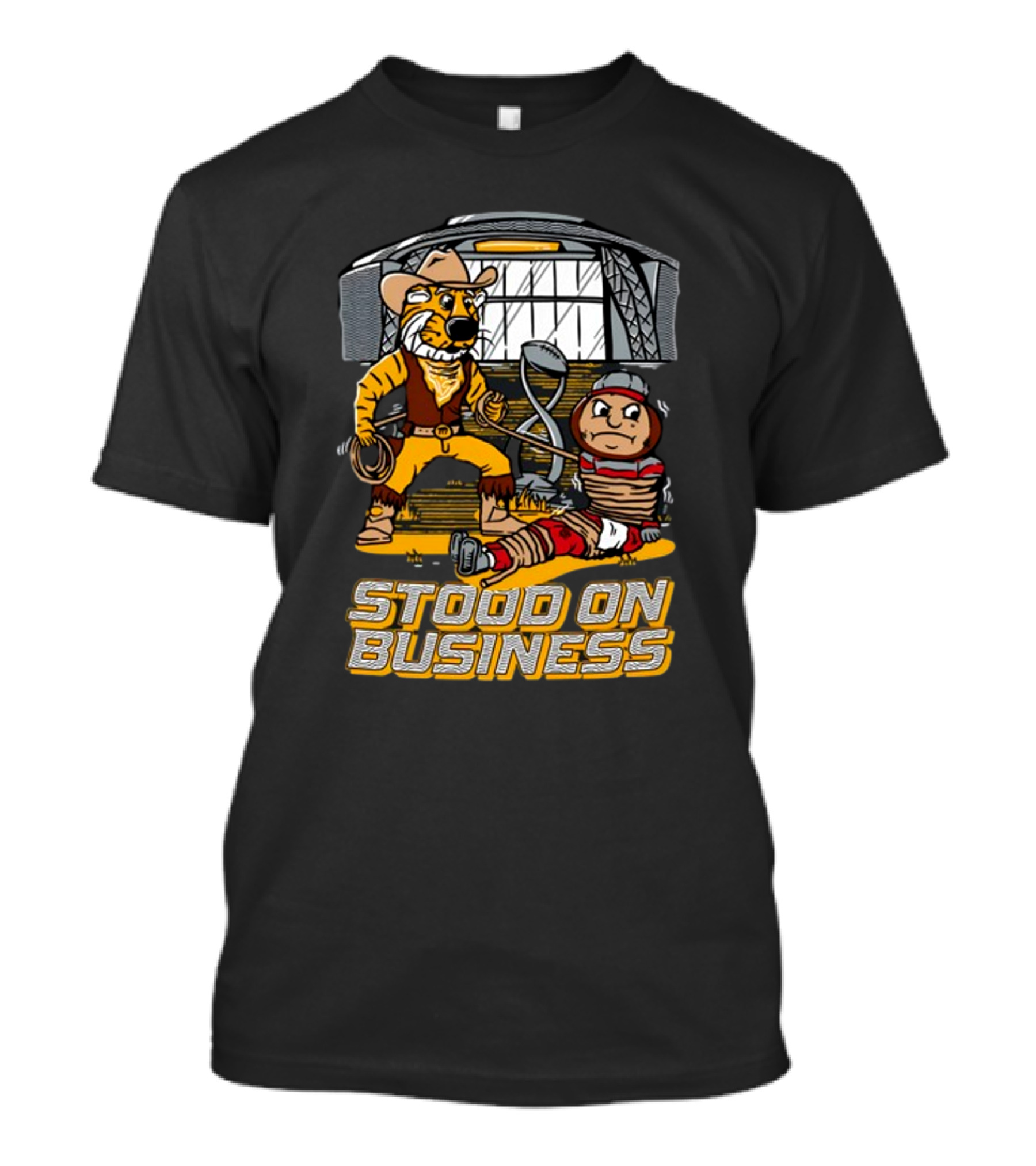 Stood On Business Mizzou Tiger Enforcer With Captive Buckeye T-Shirt