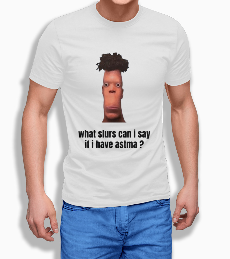 What Slurs Can I Say If I Have Astma Character With Unique Hair And Expression T-Shirt