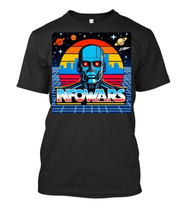 Infowars Skynet Retro Futuristic Robot T-Shirt