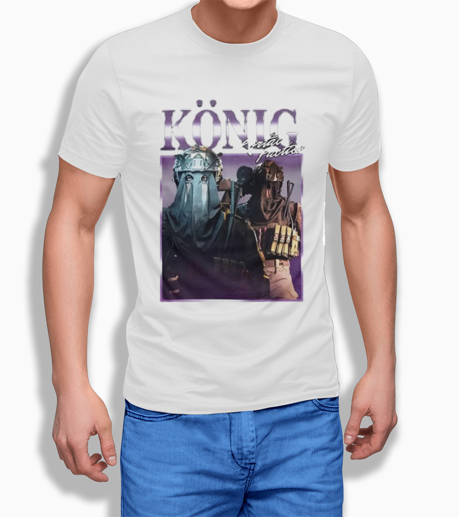 König Kortac Faction Masked Figures With Tactical Gear T-Shirt