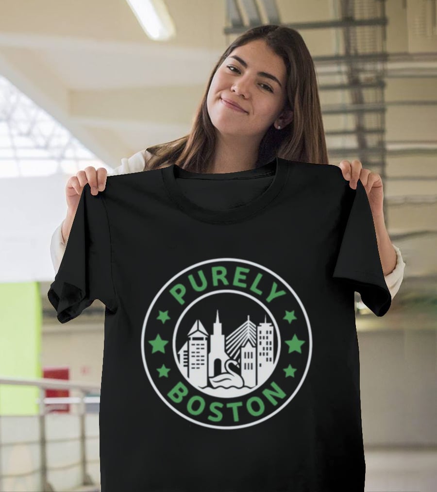 PURELY BOSTON CITY SKYLINE STARS T-Shirt