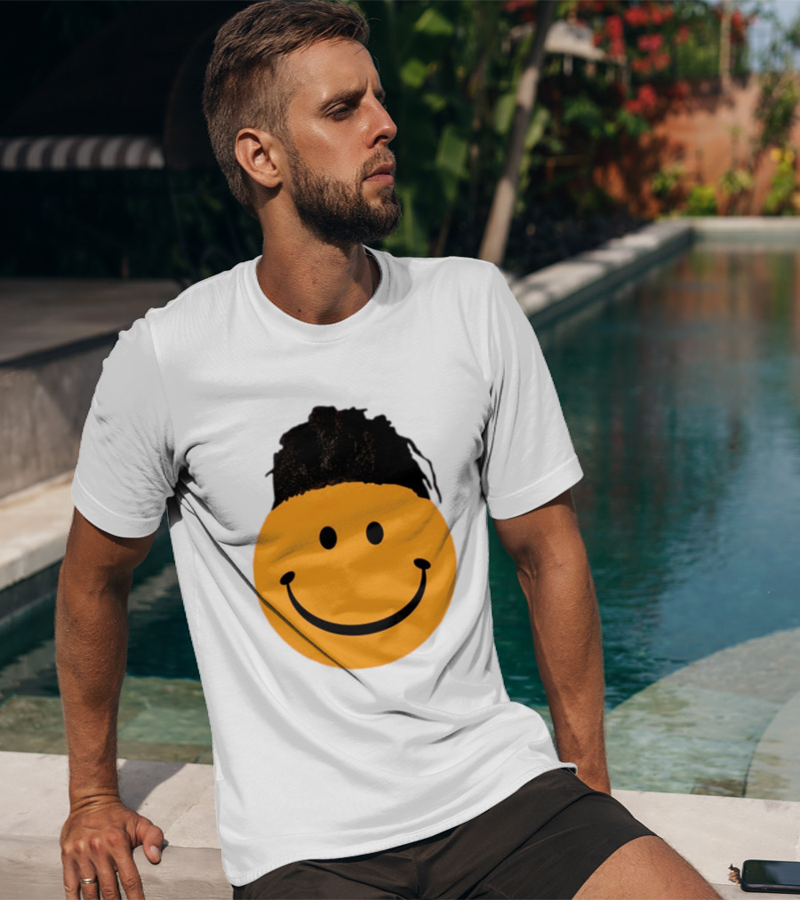 Smiling Face Have A Nice Game Emoji With Hair T-Shirt