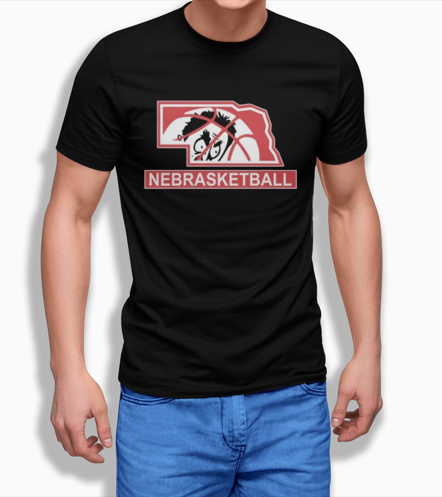 Nebraska Basketball Nebrasketball Lincoln State Mascot T-Shirt