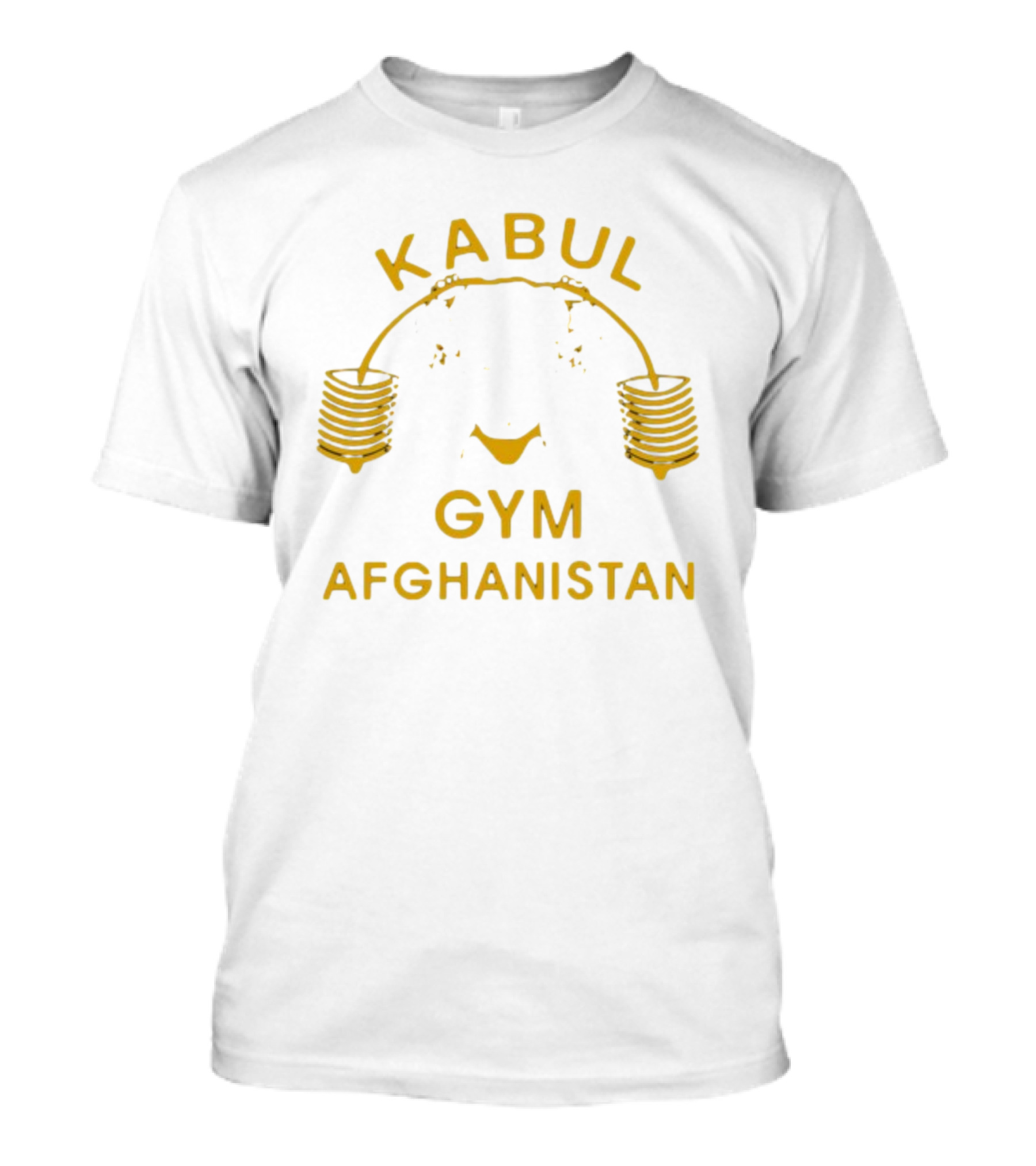 Kabul Gym Afghanistan Weights Icon Lord Miles Wearing T-Shirt