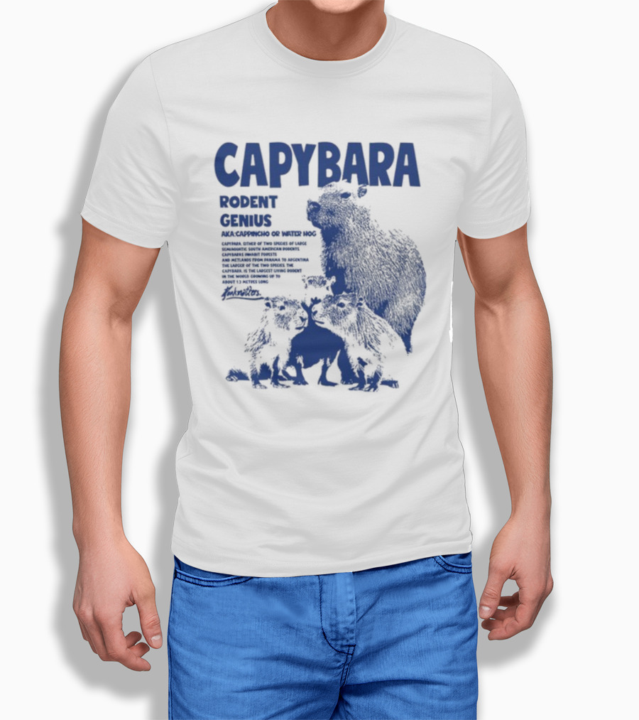 CAPYBARA Rodent Genius Aka Cappincho Or Water Hog T-Shirt