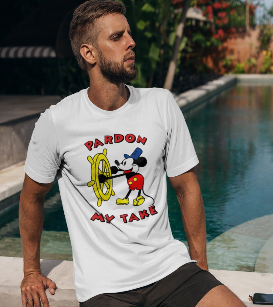 Pardon My Take Steamboat Wheel Mickey T-Shirt