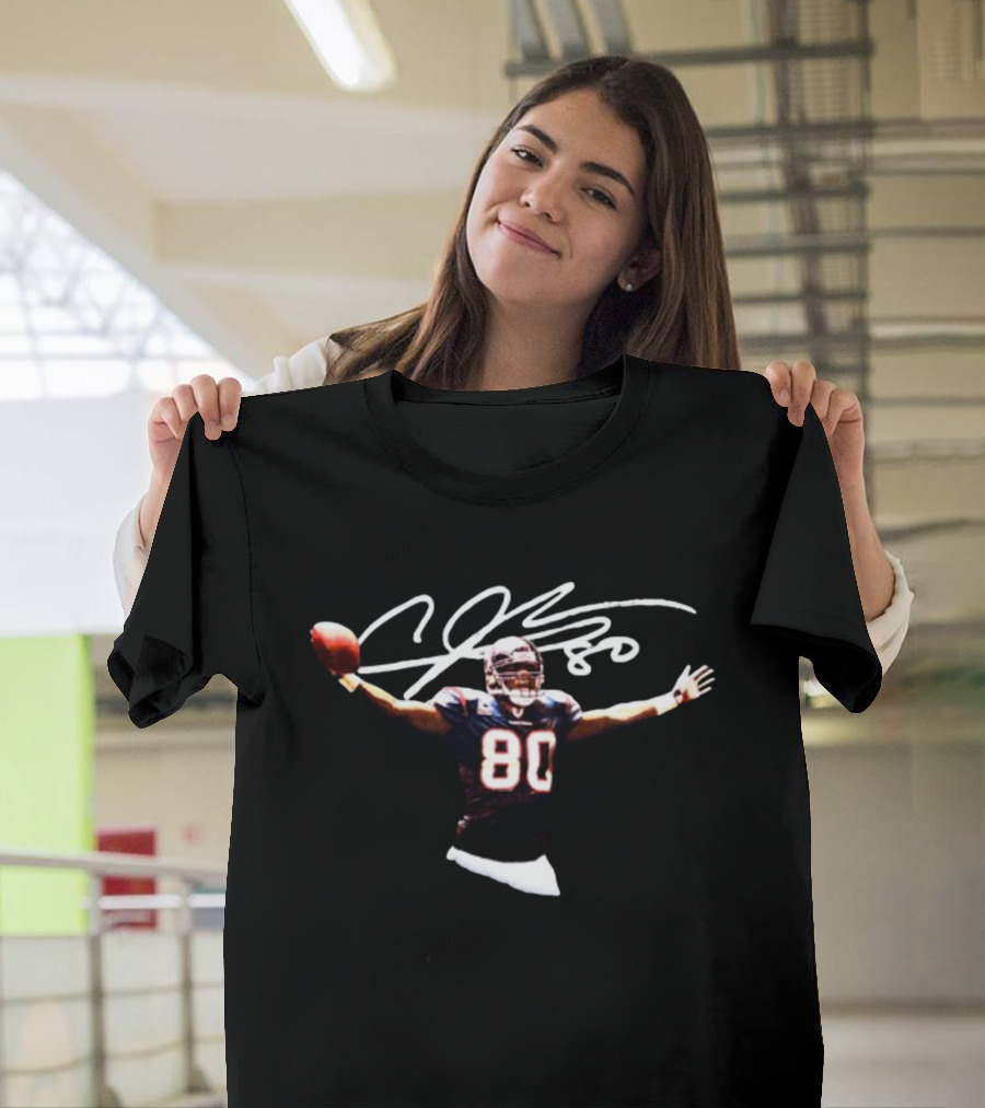 AJ80 Andre Johnson Football Celebration With Signature T-Shirt