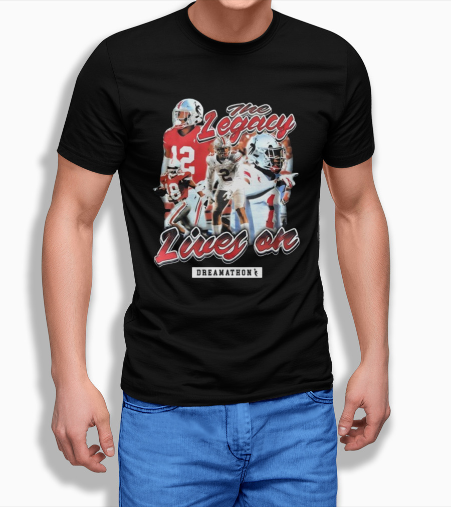 Dreamathon The Legacy Lives On Football Players T-Shirt