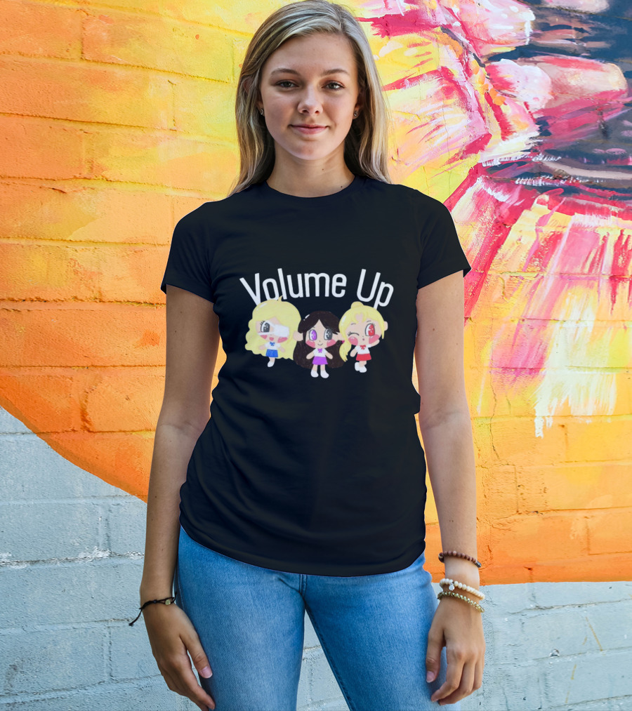 Volume Up Cute Cartoon Trio T-Shirt
