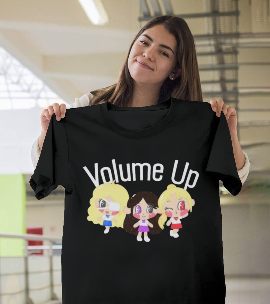 Volume Up Cute Cartoon Trio T-Shirt