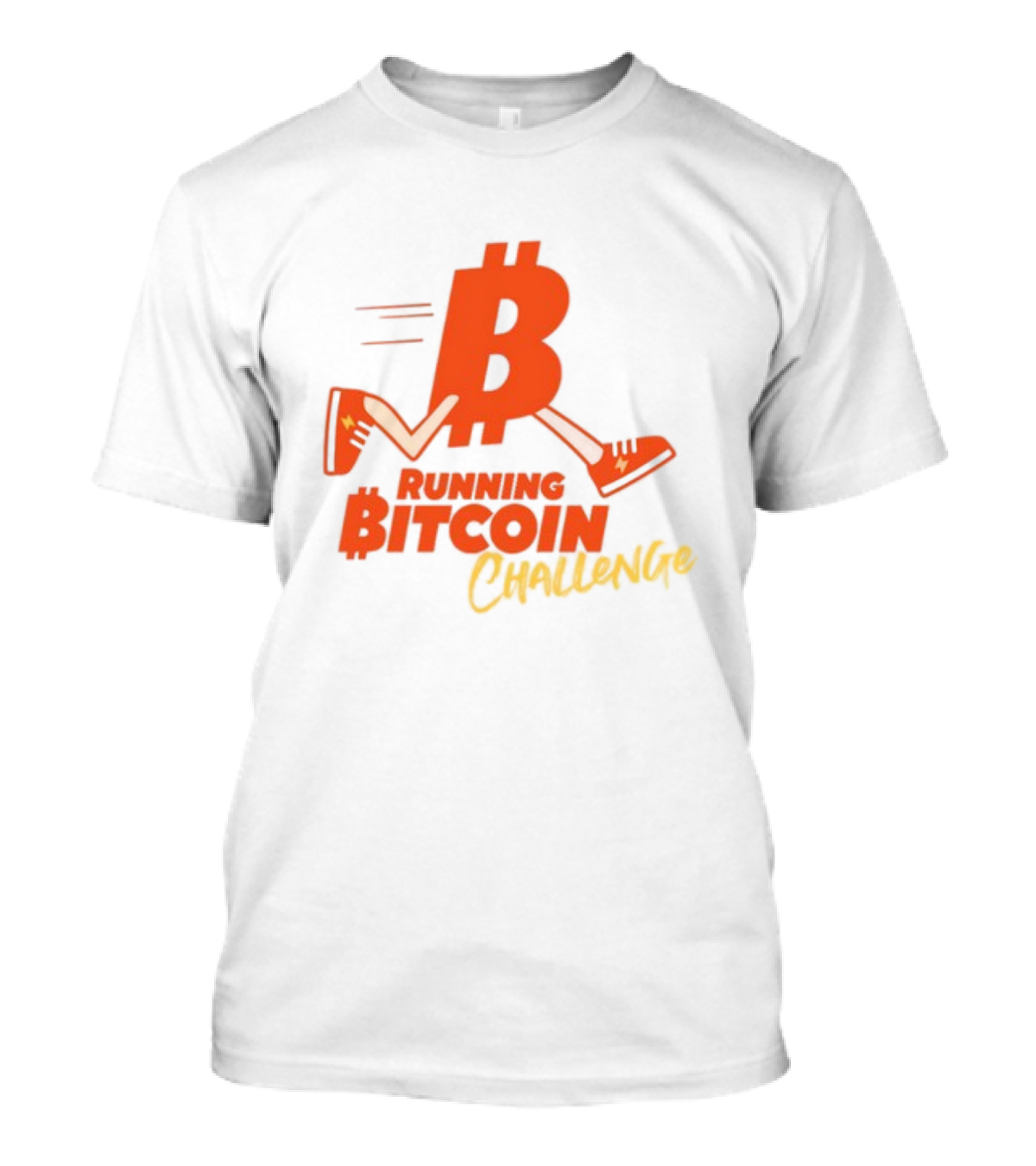Fran Finney Running Bitcoin Challenge Icon With Sneaker Dollar T-Shirt