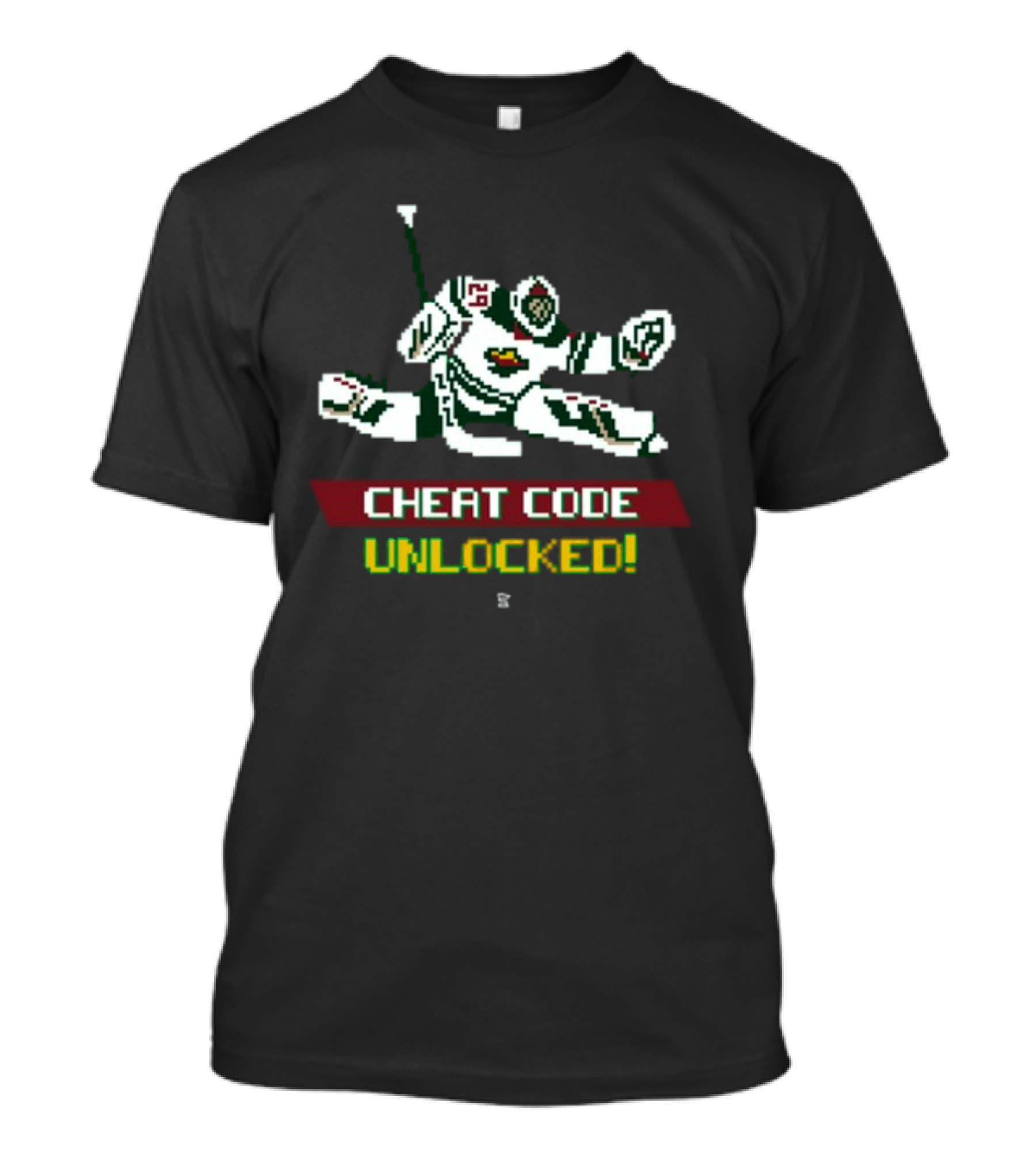 Fleury Cheat Code Unlocked Pixel Art Hockey T-Shirt