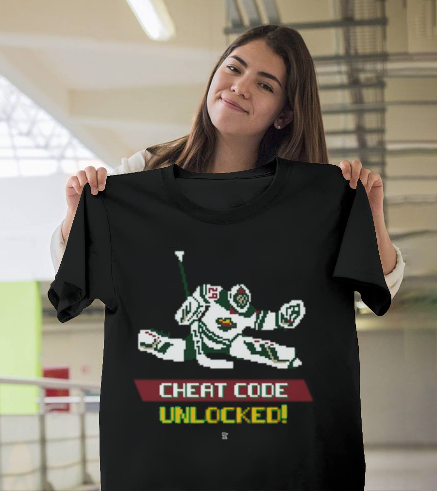 Fleury Cheat Code Unlocked Pixel Art Hockey T-Shirt
