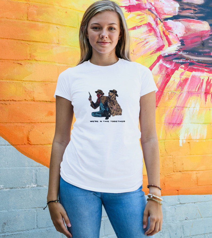 Midnightbandit We're In This Together Cowboy And Dog Duo T-Shirt