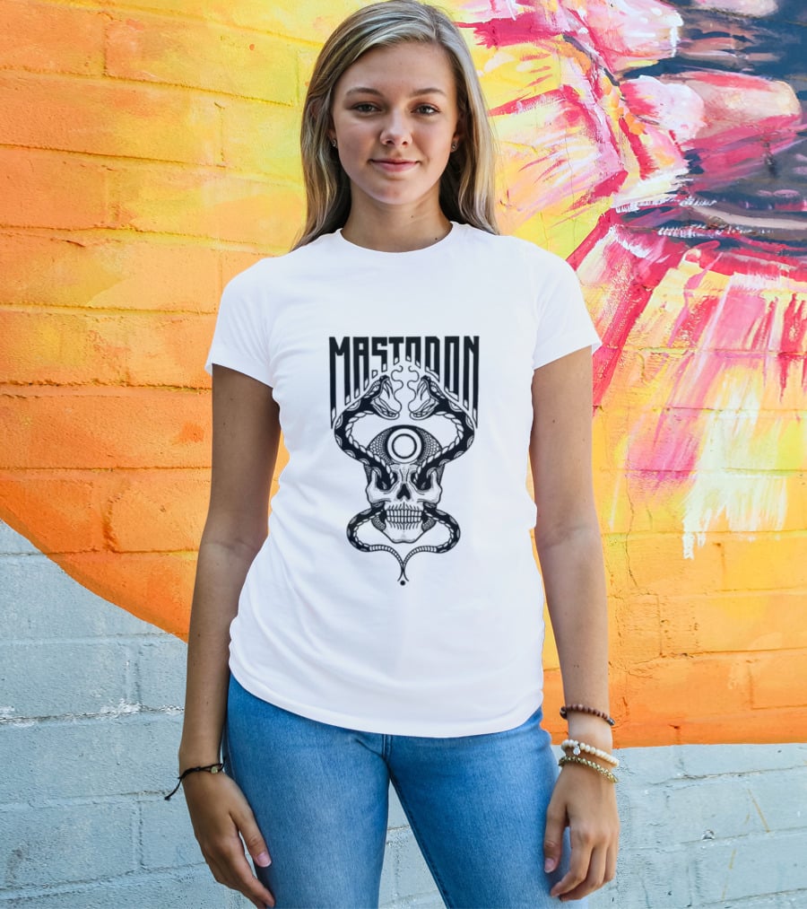 Mastodon Twin Snakes Skull T-Shirt