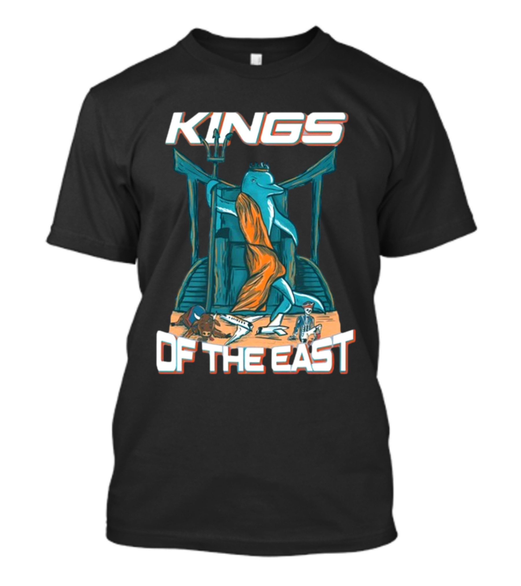 Nickysmokess Miami Dolphins Kings Of The East T-Shirt