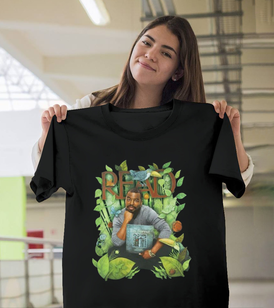LeVar Burton Read The Tin Forest Surrounded By Lush Greenery And Animals T-Shirt