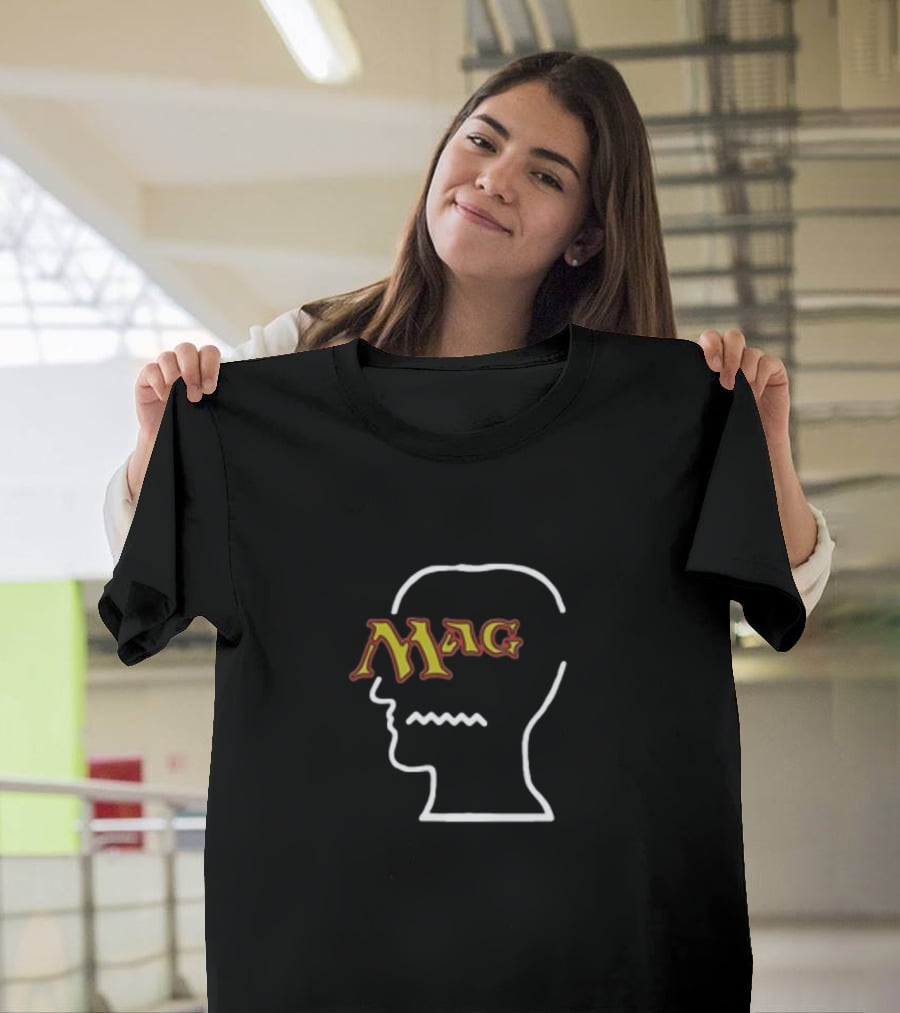 Brain Dead X Magic The Gathering Head Silhouette Mag T-Shirt