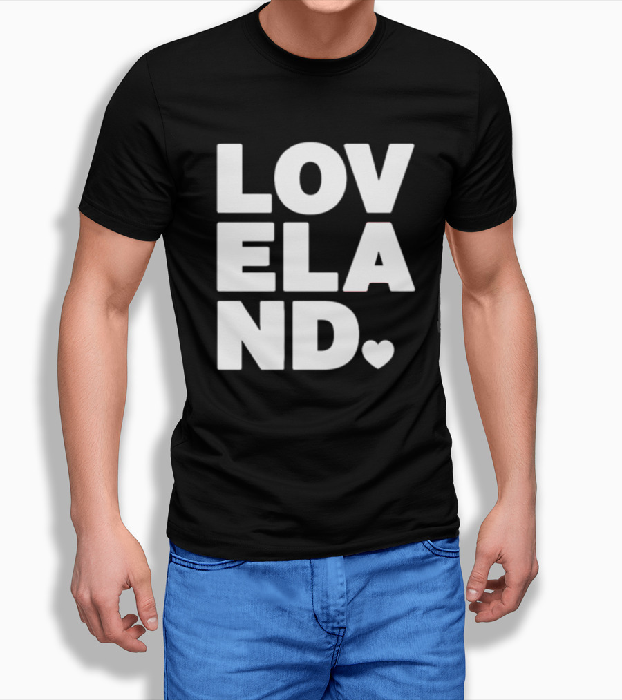 Cincyshirts Loveland White Ink Heart T-Shirt