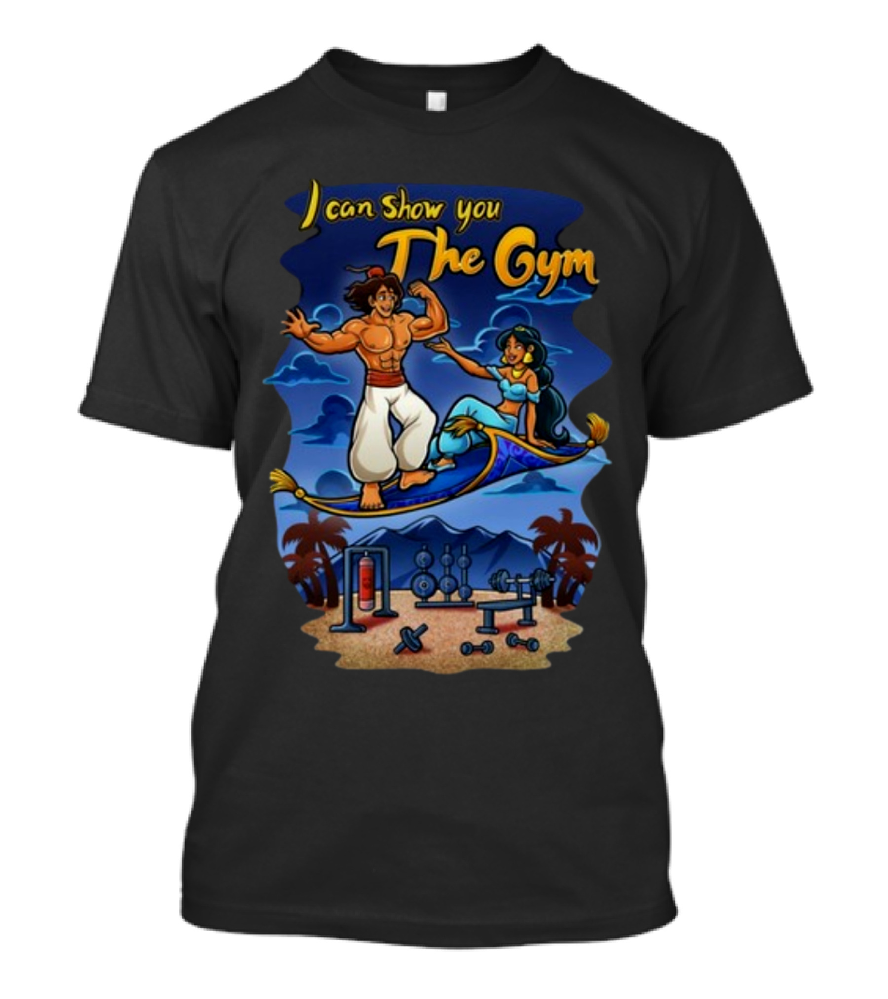 I Can Show You The Gym Flying Carpet Workout Dreams T-Shirt