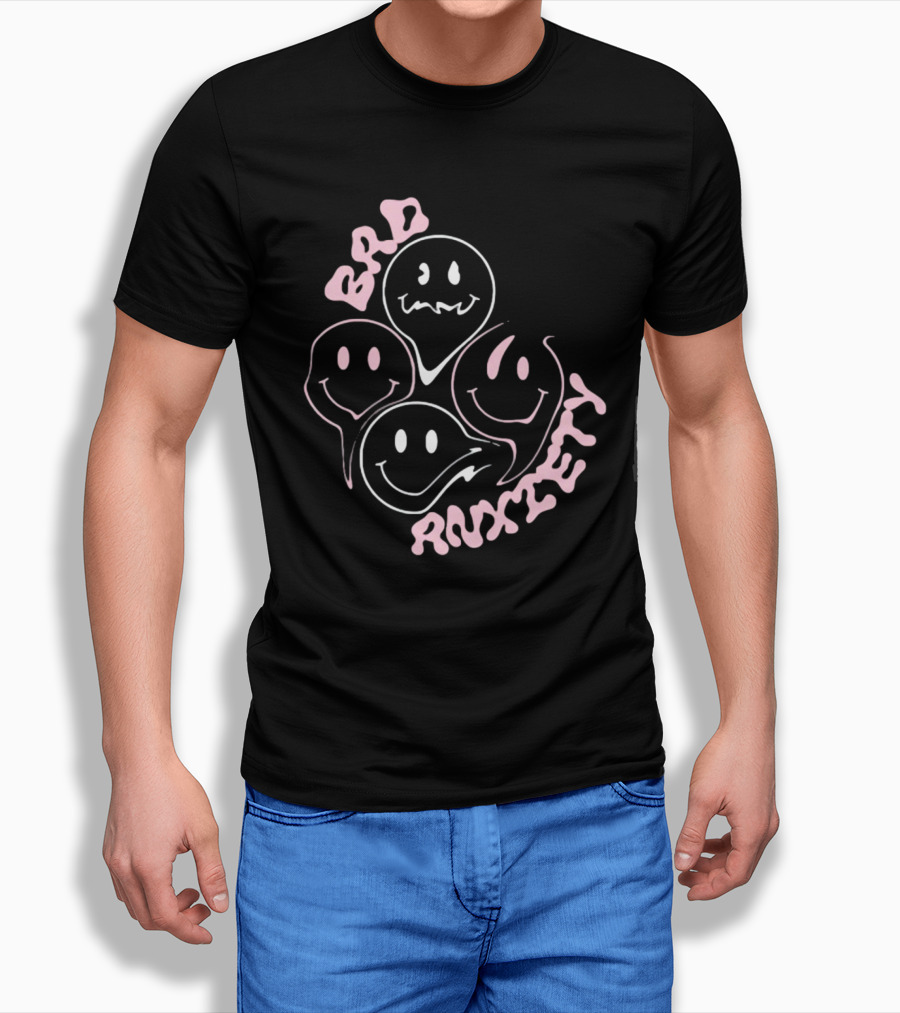 Megantheestallion Bad Anxiety Smiley Faces T-Shirt