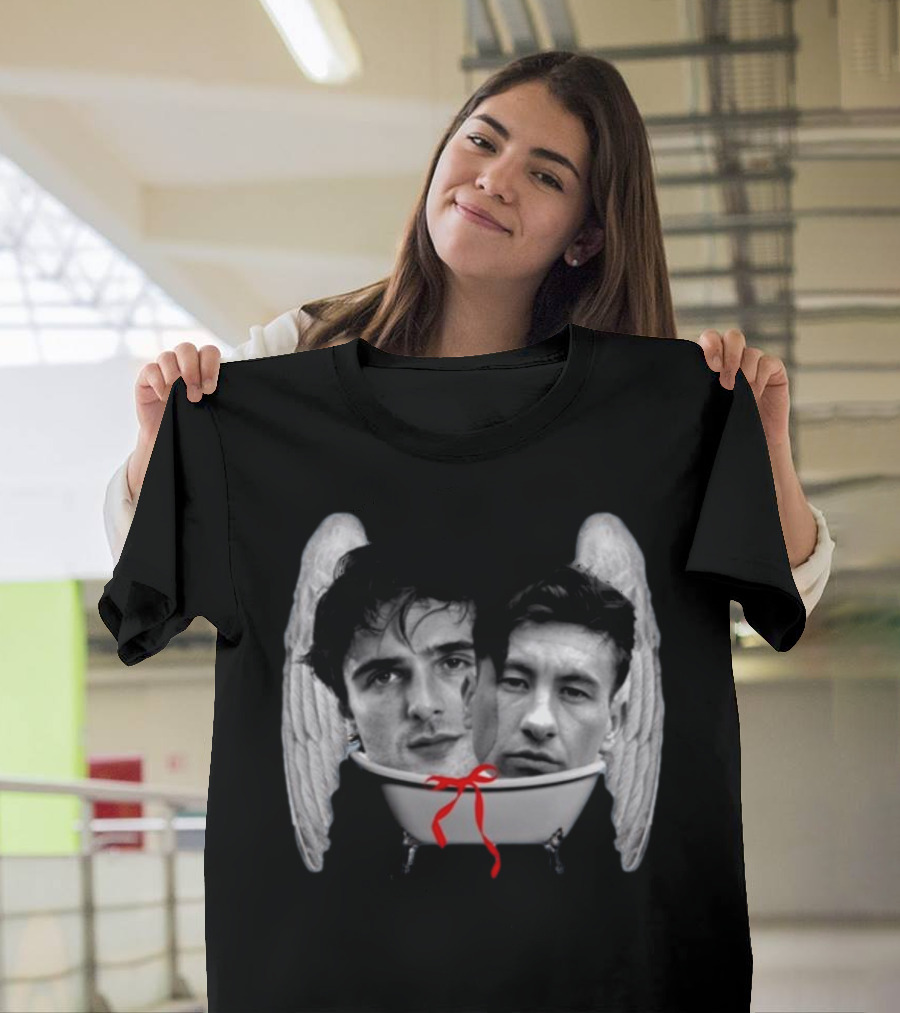 Bff Bath Time Angel Wings Faces Bathtub T-Shirt