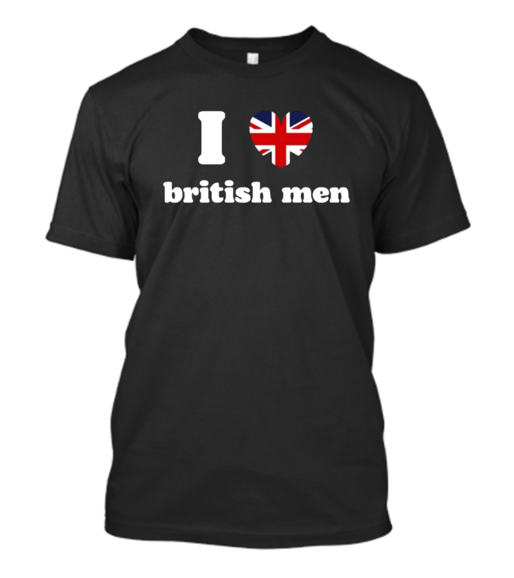 I Heart Union Jack British Men T-Shirt