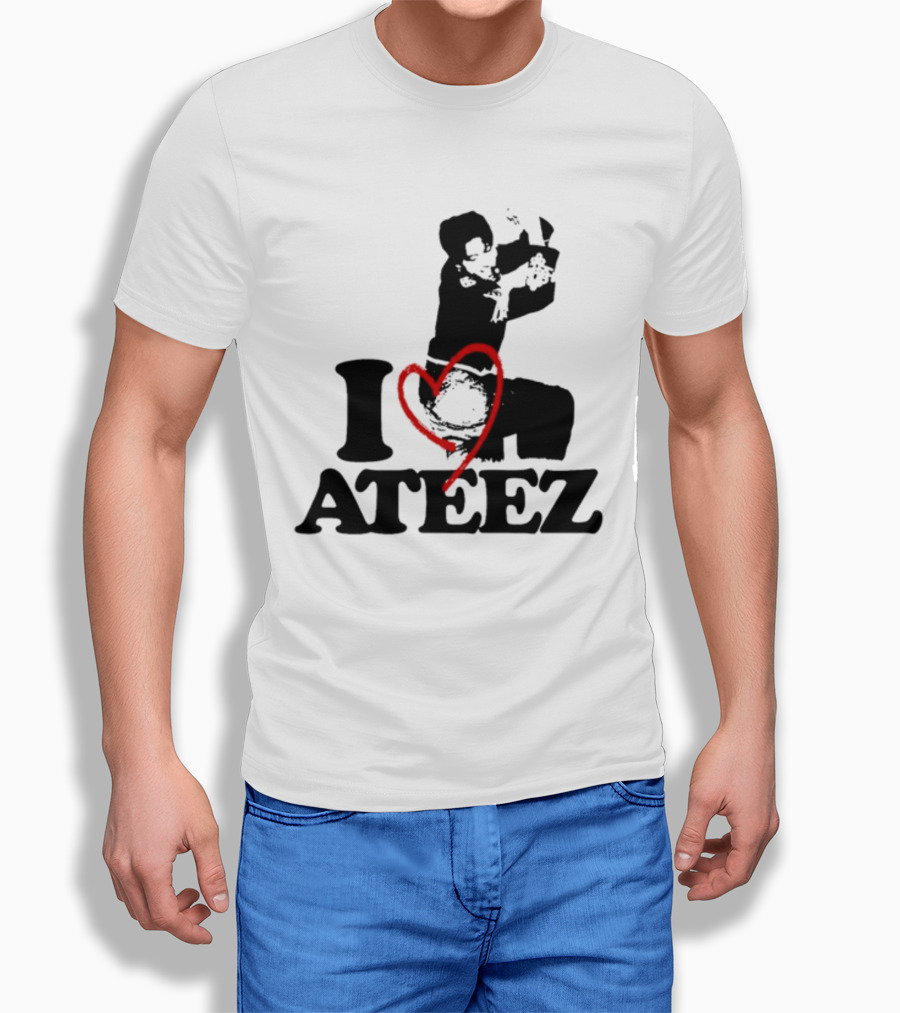 Wooyoung Love Ateez I Heart T-Shirt