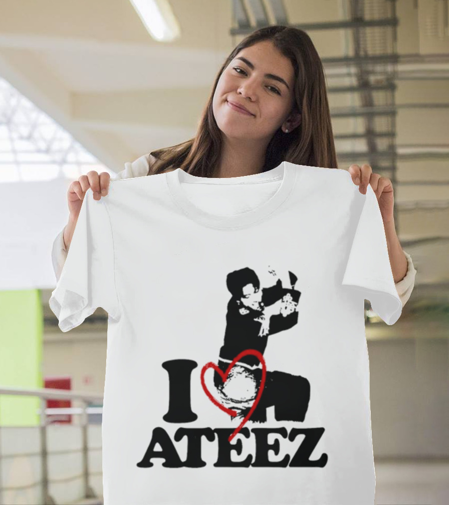 Wooyoung Love Ateez I Heart T-Shirt