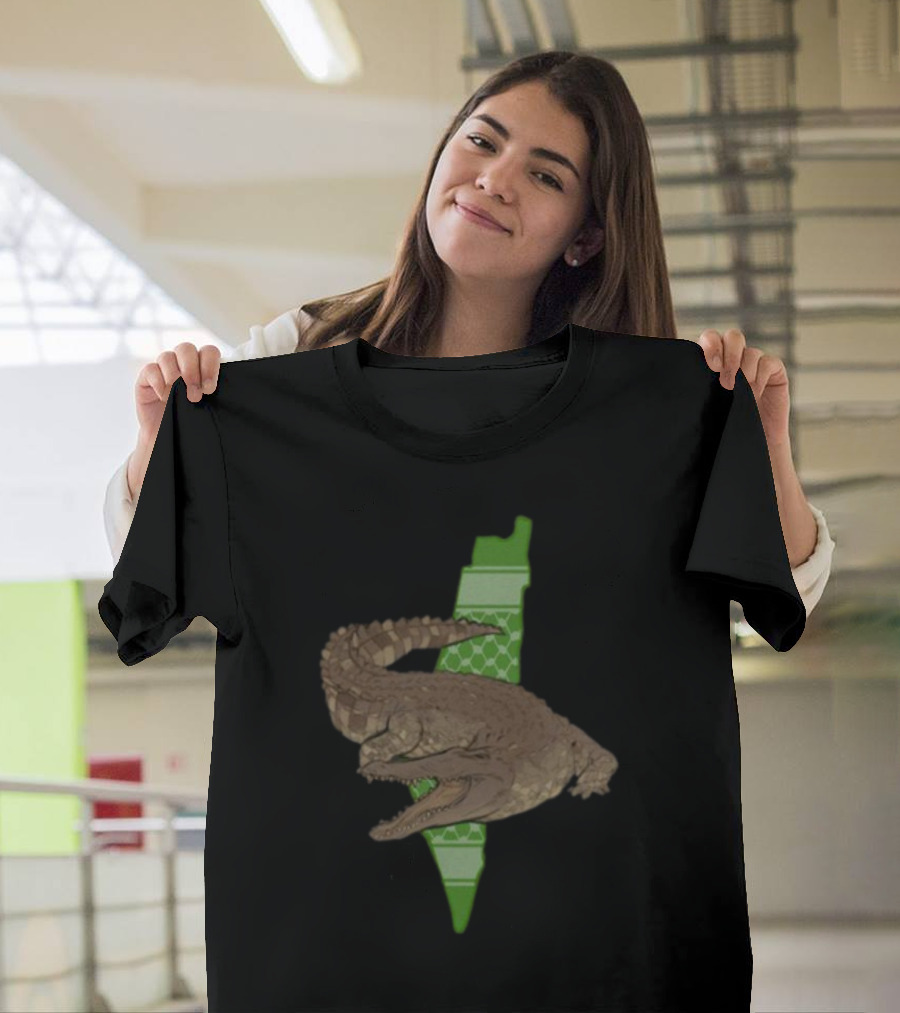 Gators Daily Palestinian Crocodile Map T-Shirt