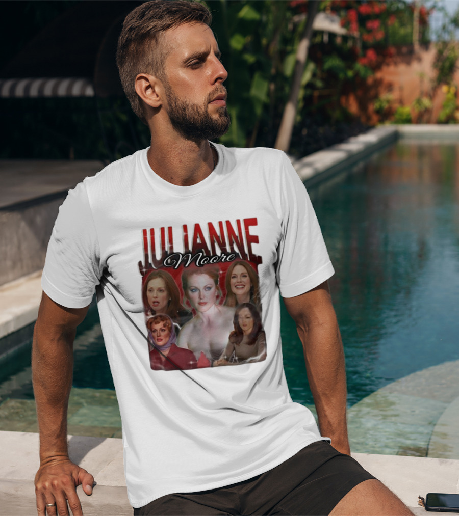 Cravemedia Julianne Moore Multi-Image Collage T-Shirt