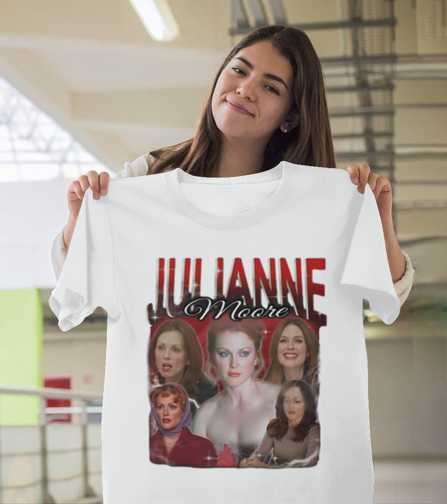 Cravemedia Julianne Moore Multi-Image Collage T-Shirt